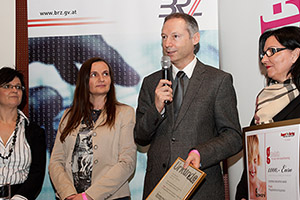 Maria Erdt, Andrea Hamm, WHR Gerhard Tschurlovits und Margarethe Kralits, Amt der Burgenländischen Landesregierung.