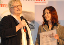 Der Bundespreis in der Kategorie Chancengleichheit ging an Universität Salzburg, ICT & S Center, mit Prof. Ursula Maier-Rabler und Projektleiterin Alexandra Kreuzeder.