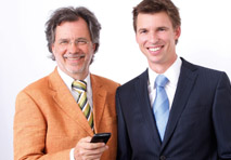 Franz Schwalb-Schich (li.) und Martin Lehmann, UpCom.