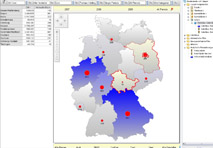 Daten auf der Karte: Cubeware verbindet Datenbankinhalte mit Geopositionen.