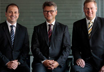 Neues Team an der Spitze von S&T Austria – Patrick Schnebel, Eduard Bugelnig, Robert Latka (v.l.n.r.)