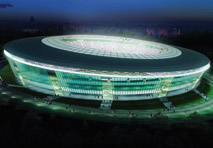 Moderne Fußballstadien stellen auch hohe Anforderungen an die IT. 
