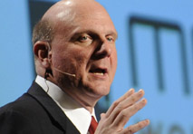 Microsoft-CEO Steve Ballmer lässt nun Themenplattformen, Gaming und den Musicplayer Zune in Windows Mobile packen.
