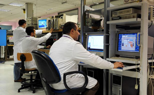 Forschung und Entwicklung energieeffizenter Netze bei Alcatel-Lucent.