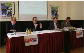Carl Hennrich, Manfred Asamer, Bernd Wolschner und Robert Schmid vom Fachverband Steine-Keramik rechnen erst für 2012 mit einer nachhaltigen Besserung für die Branche.