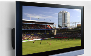 GigaView810-Lösung von Marmitek: Hängen Sie Ihren Fernseher ohne sichtbare Kabel einfach an die Wand.