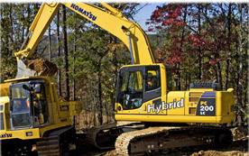 Der neue Star der Komatsu-Welt: Hybridbagger PC200-8.