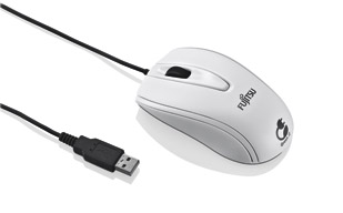 Biologisch abbaubare, nutzerfreundliche Eco-Maus von Fujitsu um knapp 20 Euro.