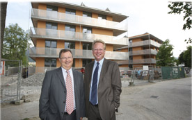 Christian Wintersteller (l.) und Markus Sturm wurden als Vorstandsmitglieder des GBV bestätigt.