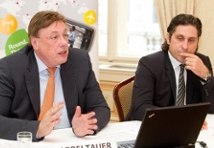 Dietmar Appeltauer und Peter Wukowits stellten die aktuelle Studie von Nokia Siemens Networks zu den mobilen Breitband-Trends in Europa vor.