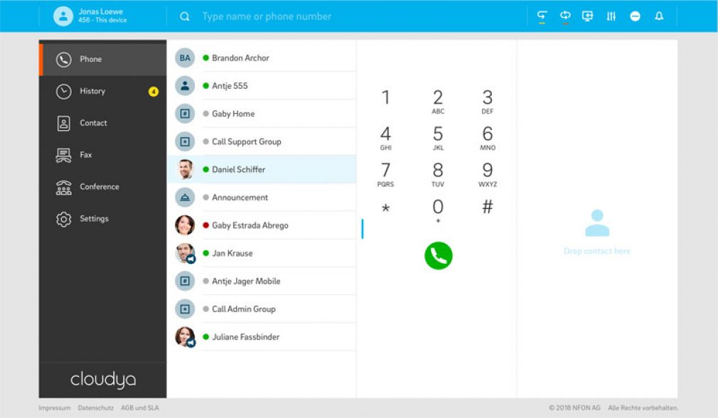 Cloudya: neue Telefon-Anlagen-Lösung aus der Cloud von NFON.