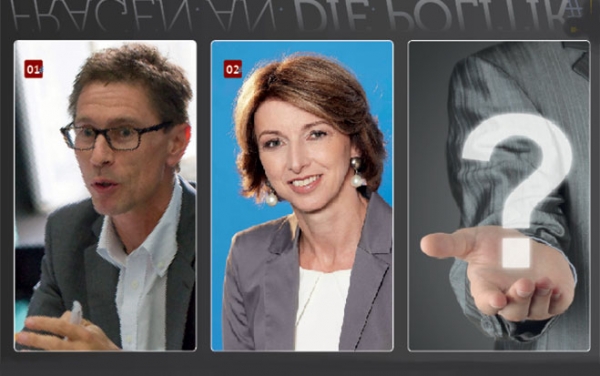 Reinhold Lindner, Bau!Massiv!, und Gaby Schaunig, Land Kärnten.
