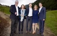 Die Investorenfamilie Hamacher freut sich über den gelungenen Start des neuen Golfparks.