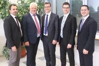 Smart-Meter-Rollout: Gerhard Krampl und Erich Slivniker, Stromnetz Graz, Martin Stiedl, Thomas Hirndler und Thomas Hainzel, A1 Telekom Austria.