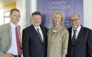 Thomas Madreiter, Michael Ludwig, Gabriele Domschitz und Gabriel Lansky beim ersten LGP Smart City Talk. 