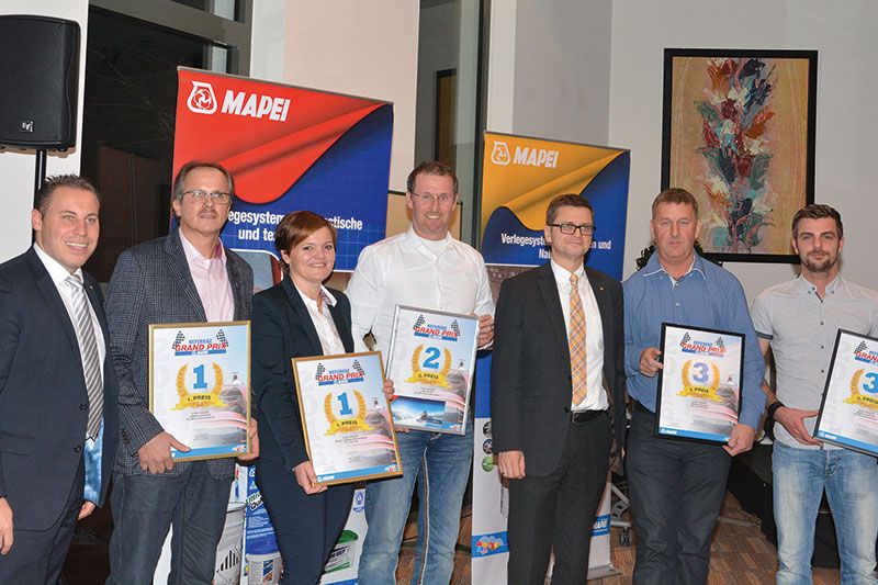 Die Preisträger des 2. MAPEI Referenz Grand Prix.