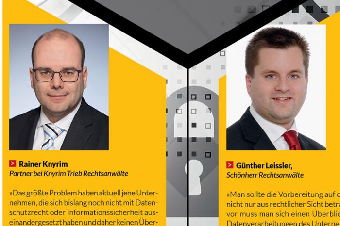 Die Datenschutzrechtsexperten Rainer Knyrim und Günther Leissler.