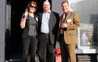 Karin Wiesinger, Uniqua, mit Thomas Kindl, imposult, und Andreas Hallemann, VVO.