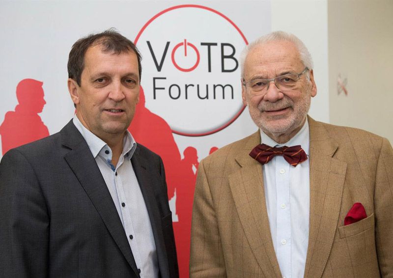 v.l.n.r. Ing. Gregor Todt, Präsident des VÖTB, und Dr. Erhard Busek