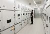 Ein Teil der größten 10-kV-Schaltanlage Europas im Umspannwerk Simmering. In sechs Räumen befinden sich rund 120 Schaltfelder der 10-kV-Schaltanlage.