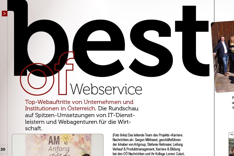 "Best of Webservice" aus Österreich