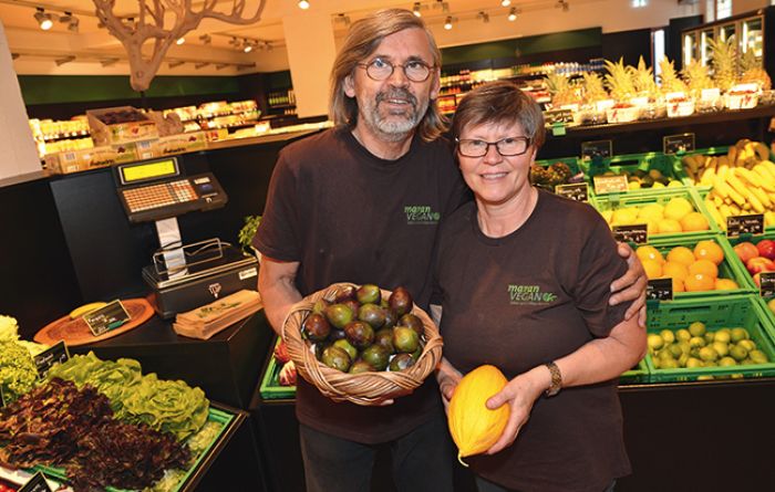 Bio ist nicht genug. Stefan und Josefine Maran machen »etwas Verrücktes« und versorgen ab sofort Wien mit veganen Lebensmitteln. (Foto: leisure.at-Christian Jobst)