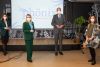 Henrietta Egerth, Geschäftsführerin FFG, Bundesministerin Margarete Schramböck, Bundesminister Heinz Faßmann und Edeltraud Stiftinger, Geschäftsführerin aws. (Foto: Anna Rauchenberger)
