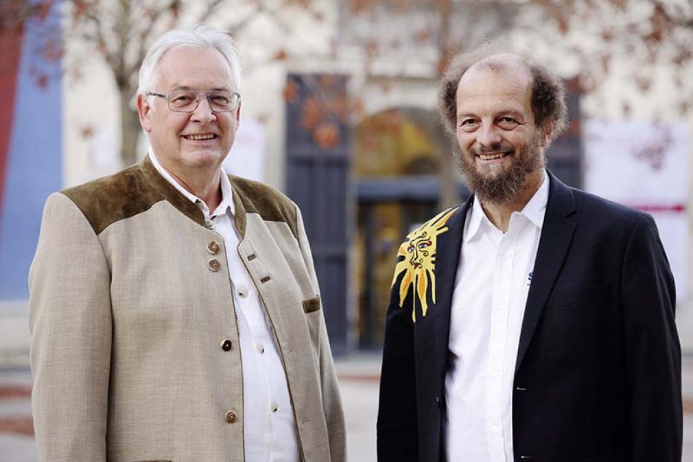 Foto: Die Grazer Solarpioniere Solid-Geschäftsführer Franz Radovic und Christian Holter feiern 25 Jahre unter der Sonne.