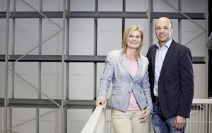 Ute Steinbaher und Roland Hebbel, Geschäftsführung Steinbacher Dämmstoffe.