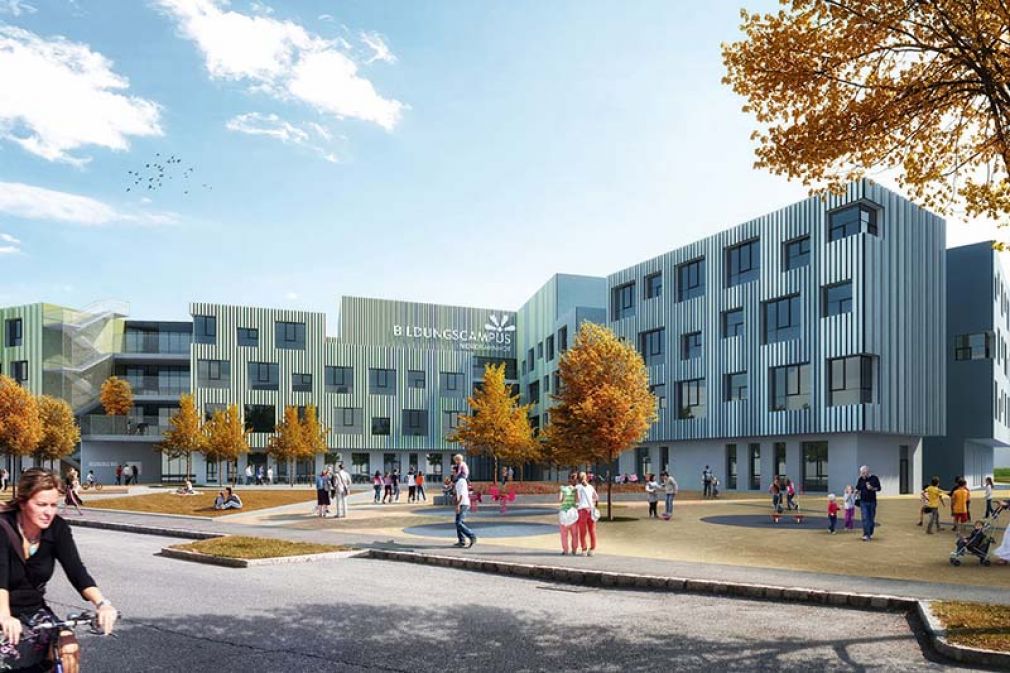 Foto: Der neue Bildungscampus am Nordbahnhof wird als PPP-Projekt mit einer Vertragslaufzeit von 25 Jahren realisiert. 