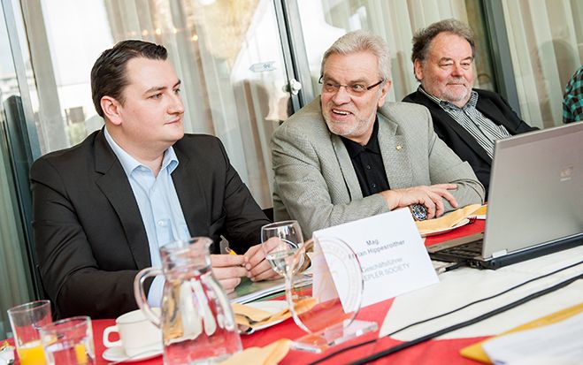 (Foto: Beigestellt) null bock auf karriere. Die Vertreter der Uni Linz Hippesroither (li.), Stürmer und Roithmayr orten Resignation.